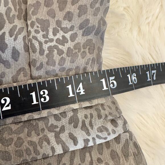 Walter by Walter Baker Animal Print Short Sleeve Pleated Mini Dress XS - Picture 10 of 12